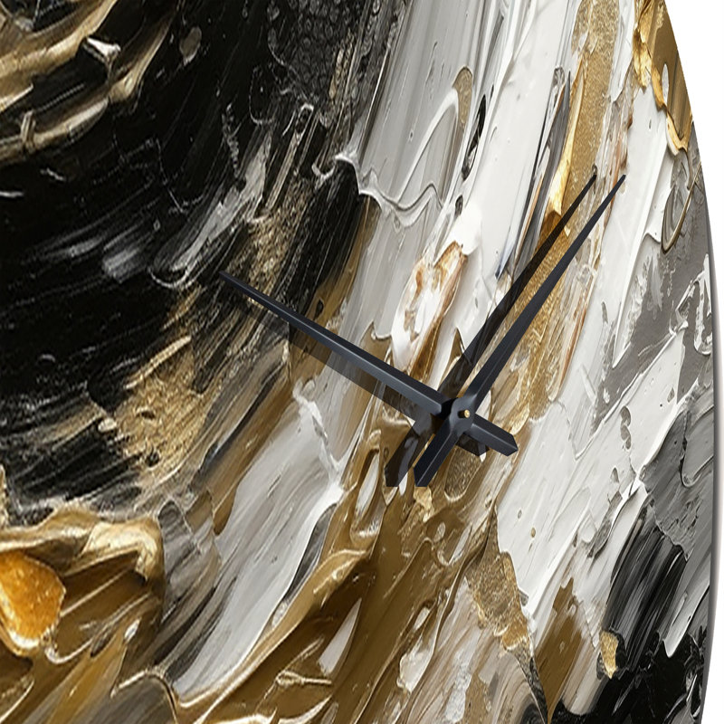 Horloge murale abstraite Imminent Bliss Bold, Moyenne