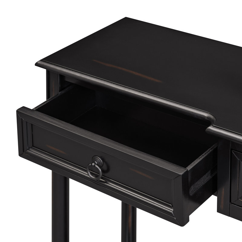 Ingber 52'' Console Table,Entryway table,Hallway table with Projecting Drawers and Long Shelf, Espresso, Espresso