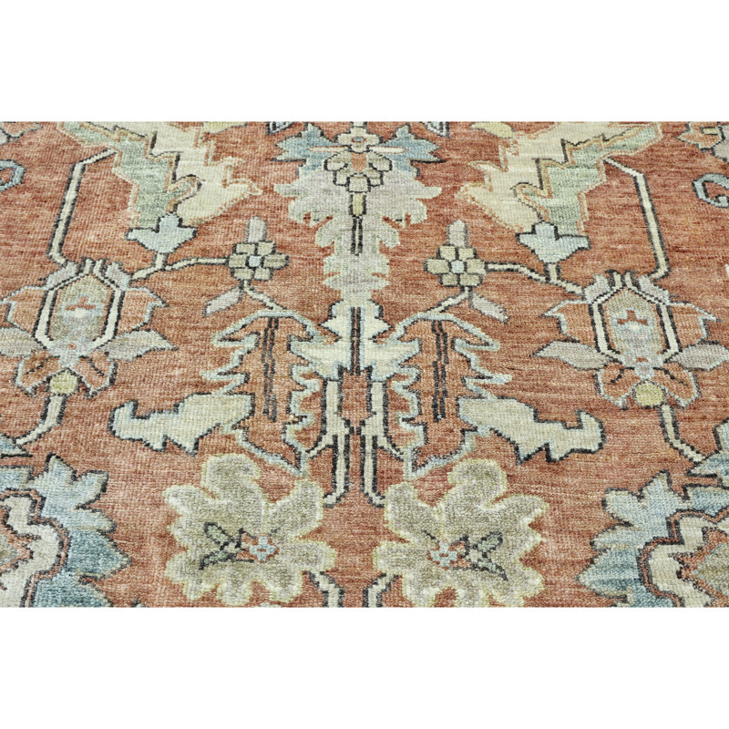 Hand Knotted Wool Indoor Rug, Rectangle 5' x 8'