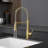 Kitchen Faucet With Pull Down Sprayer Stainless Steel Single Handle Pull Out Spring Sink Faucets-116628572