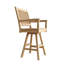 Rialto Outdoor Teak Swivel Bar Stool-575020229