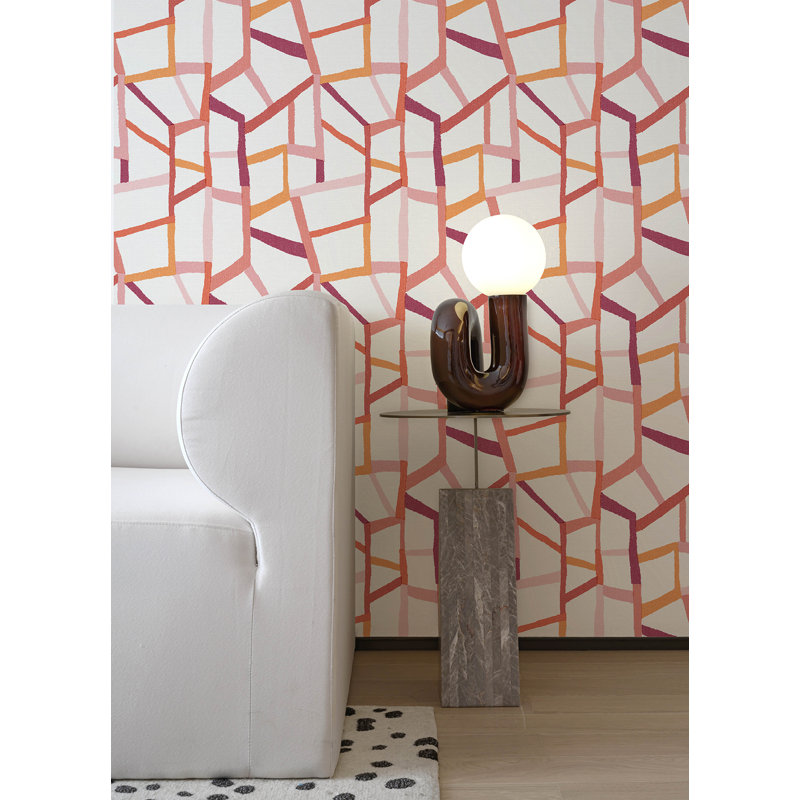 Rouleau de papier peint L 33 pi x l 20,5 po Alexey, Rose