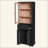 Modern Freestanding Bathroom Linen Tower, Storage Cabinet with Tempered Glass Doors, Adjustable Shelves & Soft-Close Drawer-356783375