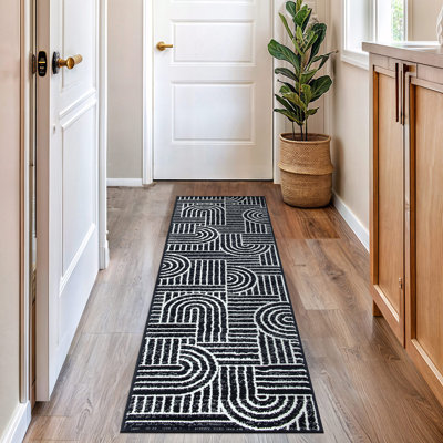 Tapis contemporain à rayures