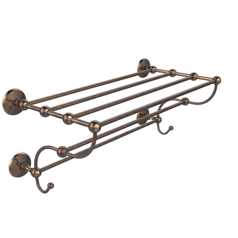 Marchmont Metal Bracket Shelf, Polished Chrome, 12" H x 24" W x 14" D