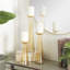 3 Piece Glass Tabletop Candlestick Set-1951042055