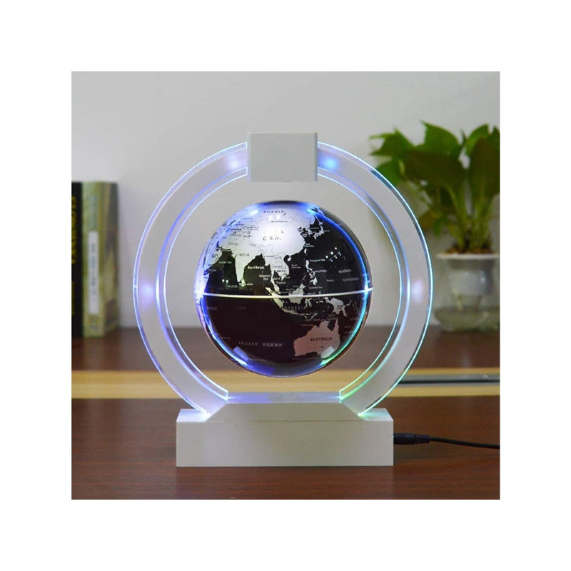 Magnetic Tabletop Globe, Black