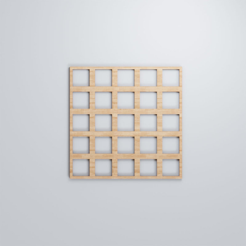 Panneaux muraux en bois Manchester, Aulne, H 11 3/8 po x l 11 3/8 po x P 1/4 po