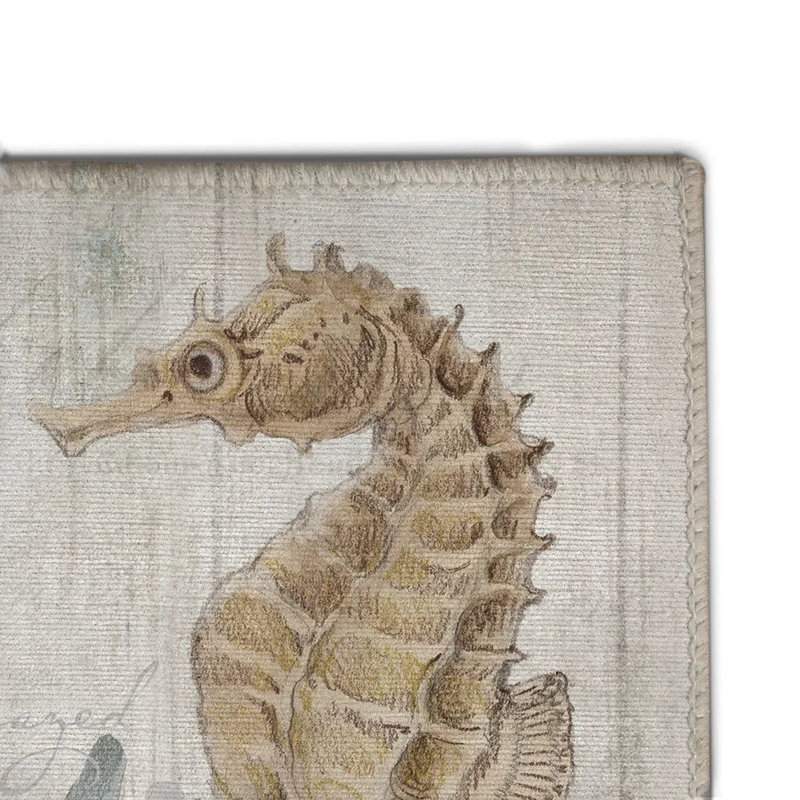 Tapis d'extérieur Seahorse Seaweed, L 18 po x L 30 po