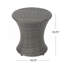 Élégante table d'appoint pour l'extérieur - côté P 20,15 po en gris Facile d'entretien-55780070