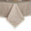 Nappe en toile de jute et toile de lin rustique lavable