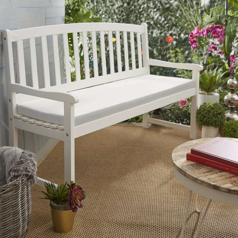 Outdoor Bench Seat Cushion, Canvas Natural Sunbrella® Canvas, 2" H x 40" W x 17" D