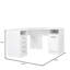 Canonero L-Shaped Writing Desk