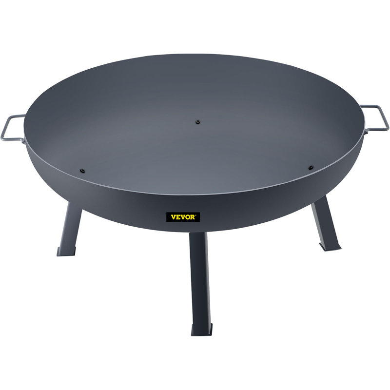 Accessoire de foyer extérieur rond en acier 33,5 po