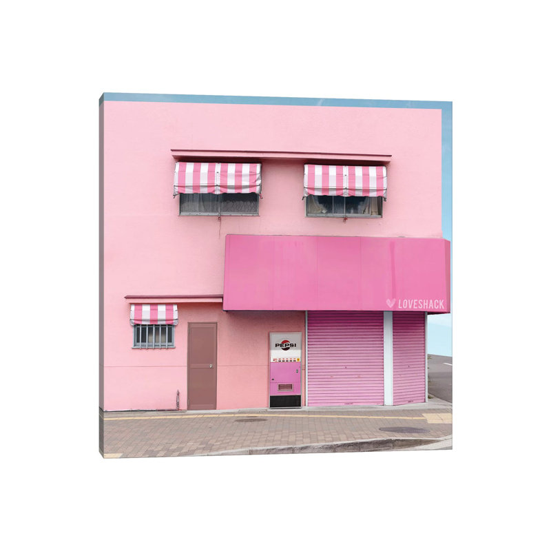 Love Shack by Erin Summer - Print on Canvas, Wrapped Canvas, 66.04cm H x 66.04cm W x 3.81cm D