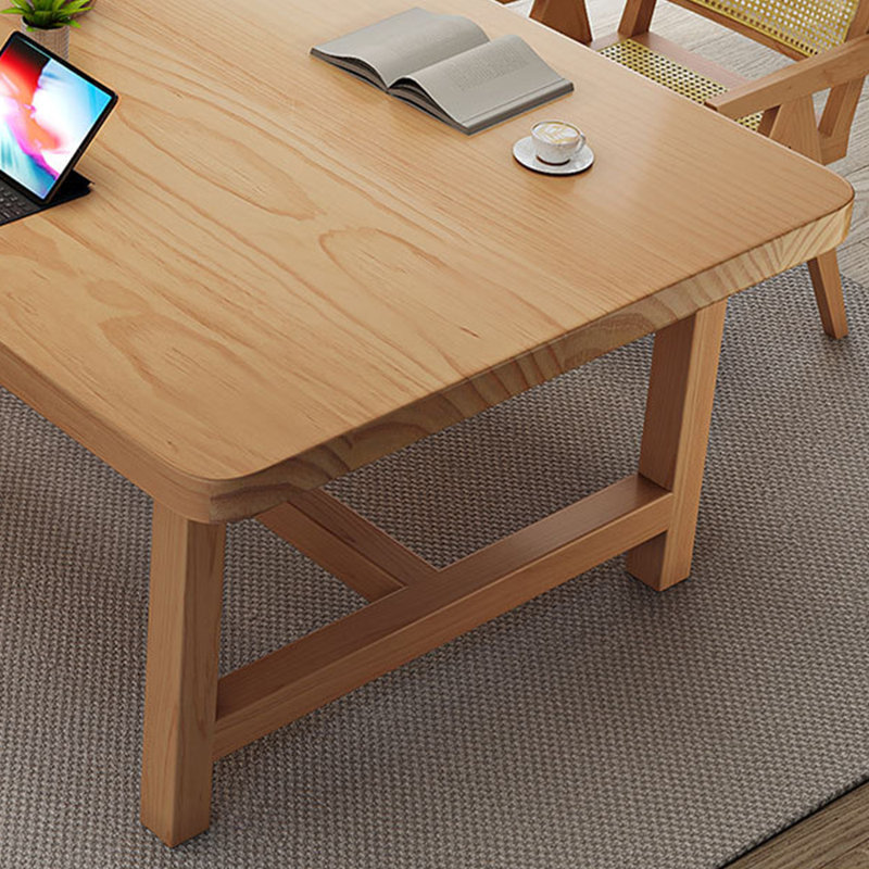 Modern and simple solid wood conference table set, H 29,5 po x L 94,4 po x l 39,3 po