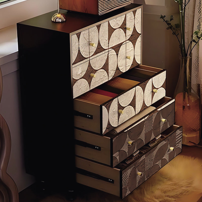 Armoire de décoration géométrique à motifs géométriques