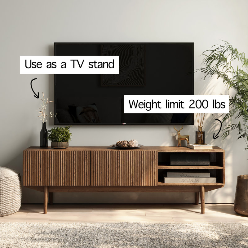 Alanson 59'' W Storage Credenza | Stylish & Spacious