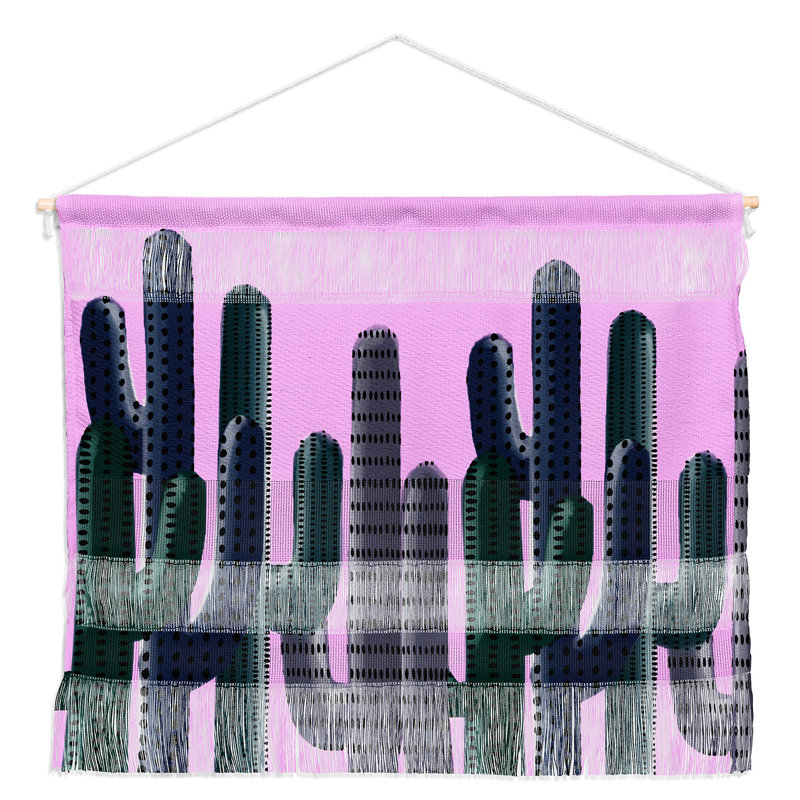 Suspension murale cactus de jungle par emanuela carratoni, H 16 po x l 22 po x P 0,13 po