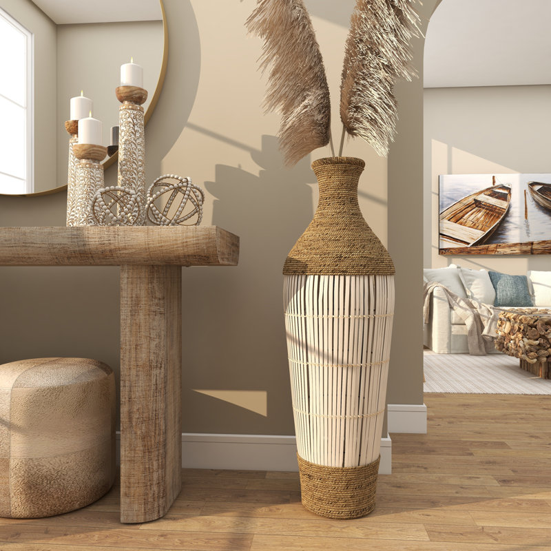 Vase de table Wolcottville, H 39,5 po x l 13 po x P 13 po