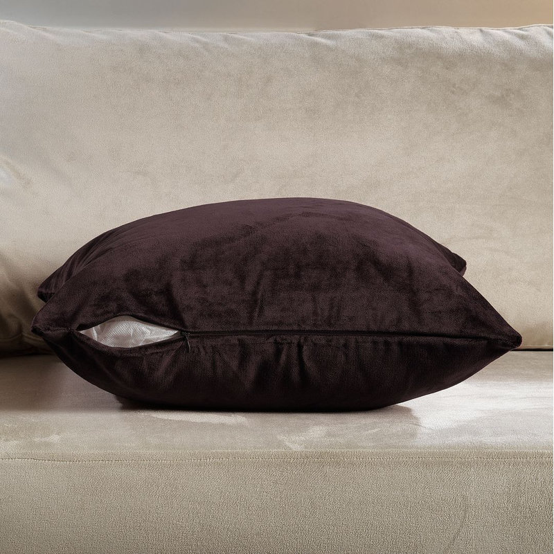 Indoor / Outdoor Rectangular Euro Pillow Cover - 1Pc, 35cm x 50cm, Mahogany