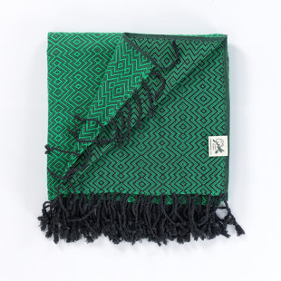 Cotton and Olive Throw