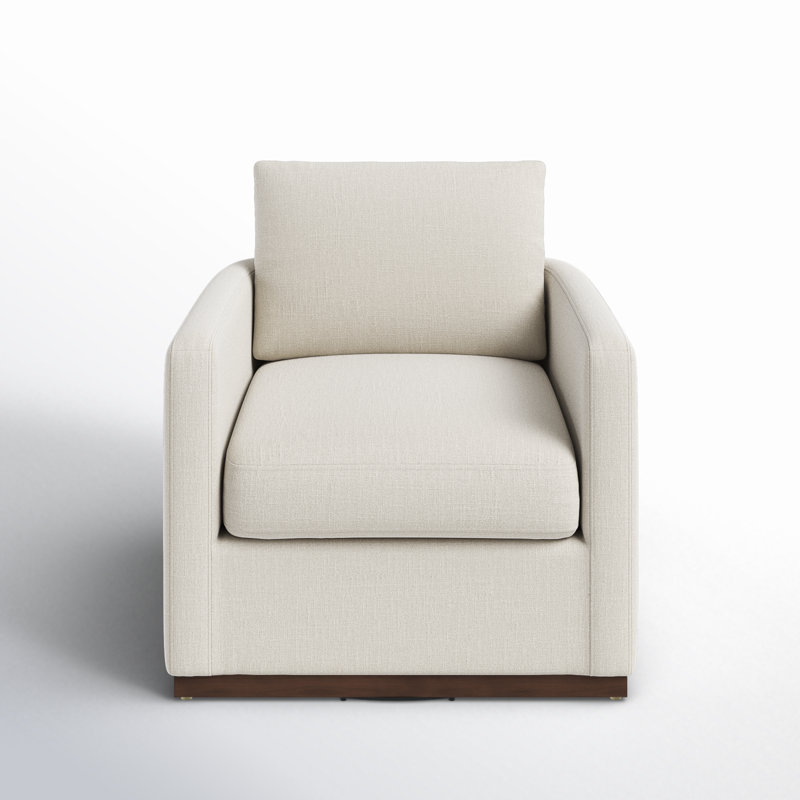 Fauteuil pivotant rembourré Bobbi, Lin Performance Effie