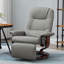 Faux Leather Manual Recliner,wood-1144090376