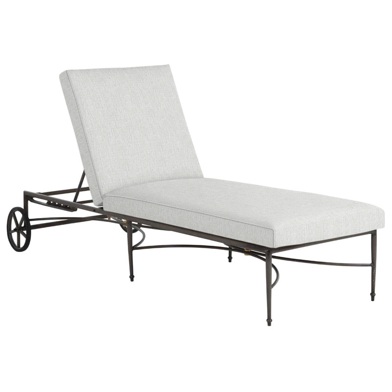 Chaise longue en aluminium Roma, Welt, Perle Bali