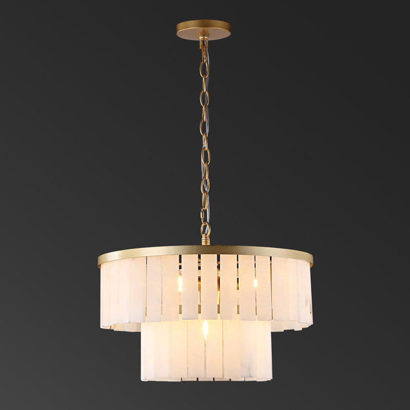 4 - Light Dimmable Tiered Chandelier