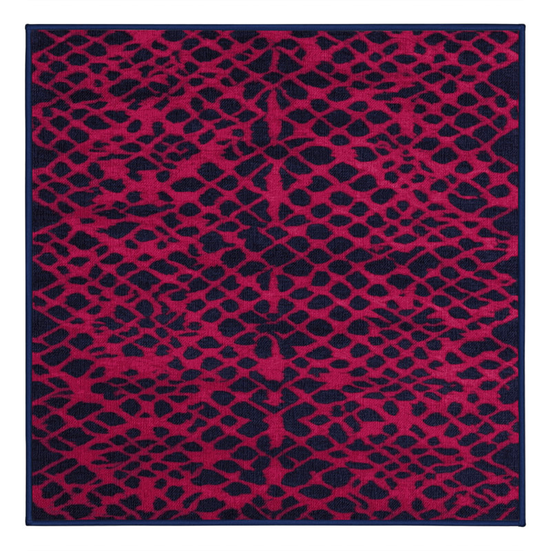 Tapis mauve lavable à la machine, Carré 6 pi