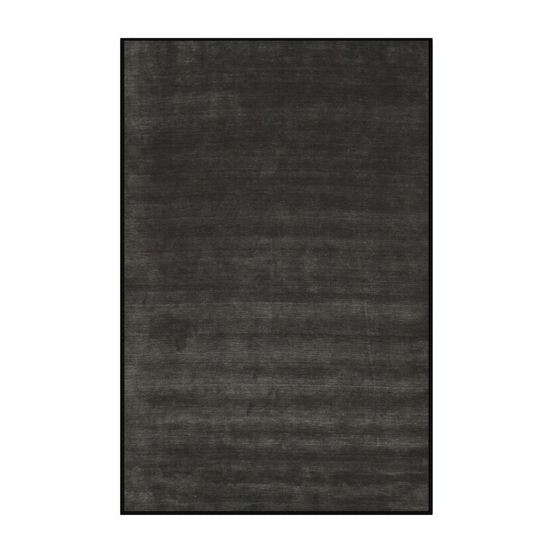 Tapis noir/gris zone contemporaine, Rectangle 5 pi x 7 pi