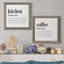 Kitchen Kitchen - Ensemble de 2 encadrements d'art textuel sur toile-285927569-285927570