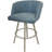 Karimah Swivel Extra Tall Metal Bar Stool 34" Seat On Warren Base-1537432015-1537432004