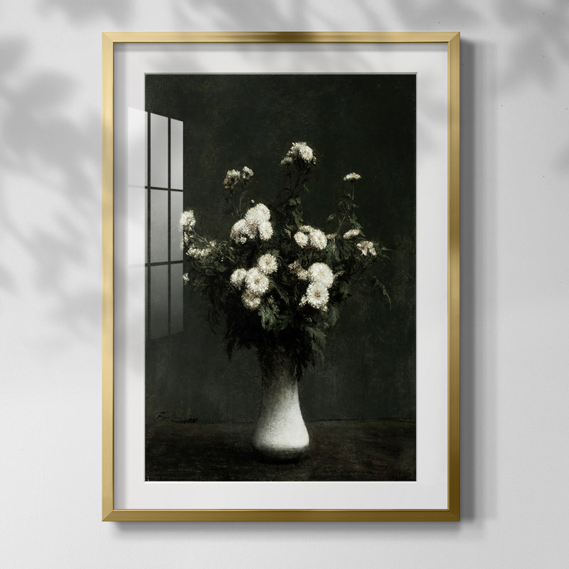 Imprimé floral rétro Lxxv - impression encadrée