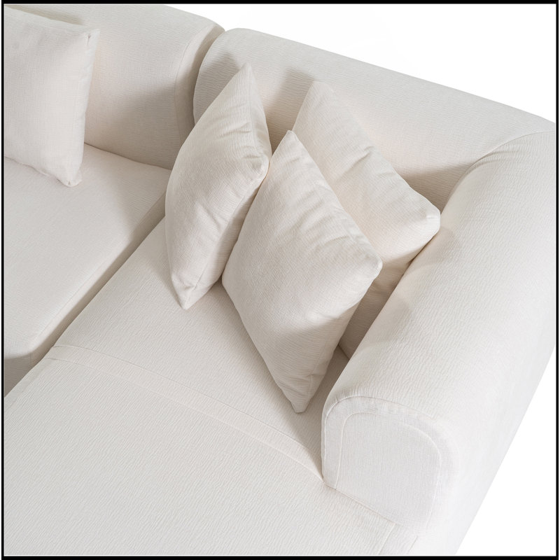 Canapé d'angle Mirod, Beige