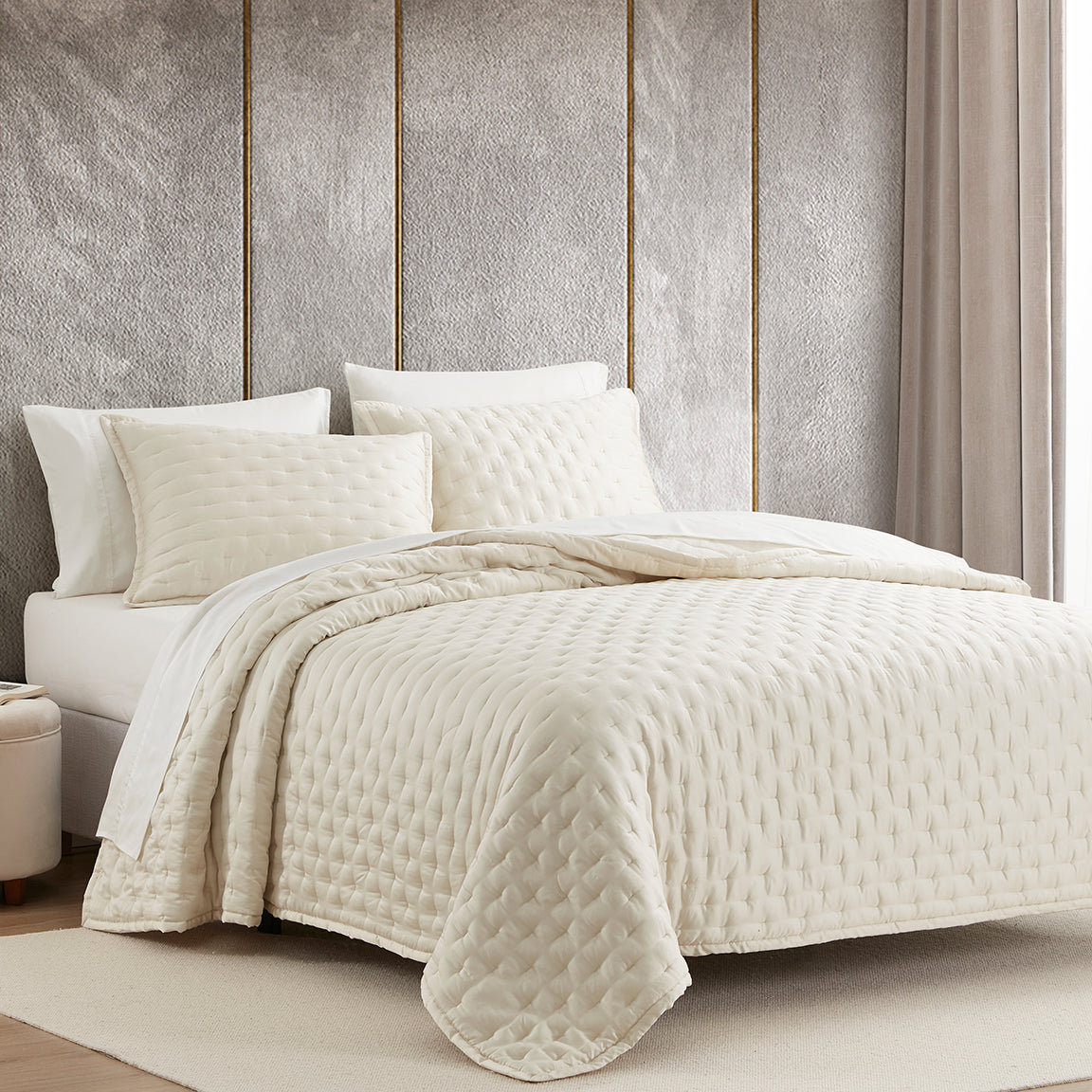 Eucalyptus 100% Lyocell Pillow Sham, King, Ivory
