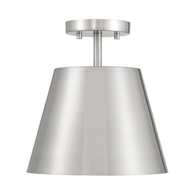 Plafonnier 1 lumière Oneeda en nickel brossé