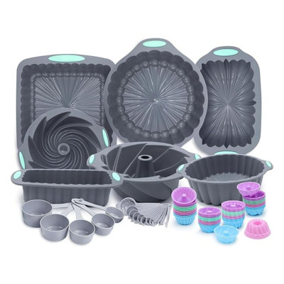 72-Piece Silicone Bakeware Set