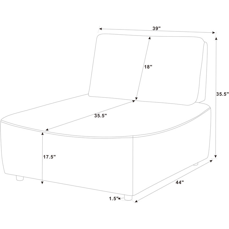 Chaise Sudbury, Velours côtelé gris foncé