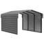 Steel Carport With 2 Side Wall Kits, 10X15X7
