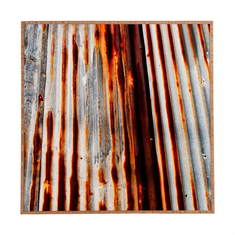 « rouille lines », impression encadrée