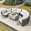 Ensemble de conversation modulaire avec coussins 8 personnes Payten
