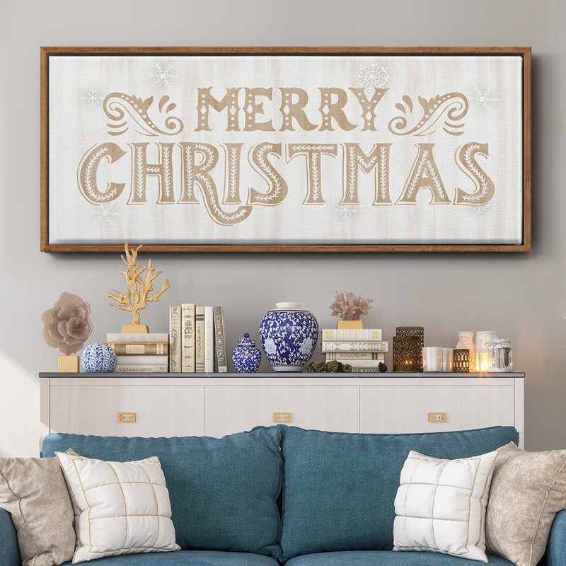 Merry Christmas - toile encadrée