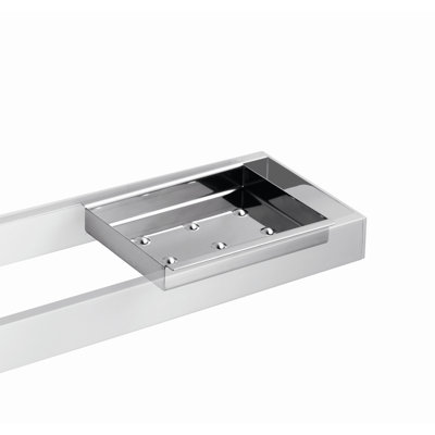 Acy M 04 Soap Dish - Stainless Steel, Standard Size, Silver Glossy - View #8