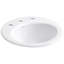 Radiant Metal Circular Drop-In Bathroom Sink with Overflow-229580894-199472090