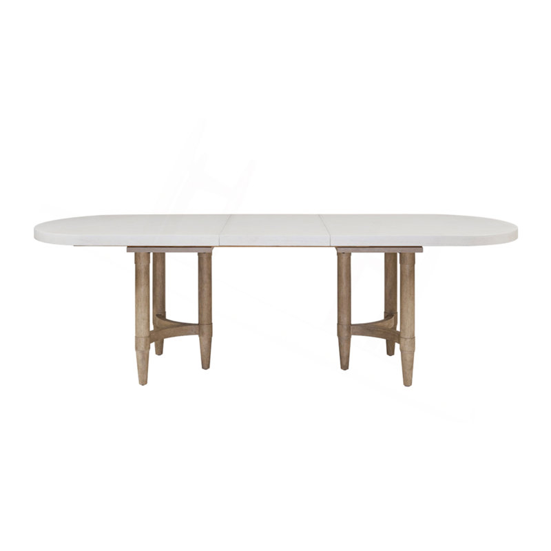 Triad Double Pedestal Dining Table With Leaf
