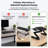 WorkEZ Adjustable Keyboard Stand - On-Desk Keyboard and Mouse Riser for Standing Work -22946472