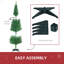 Arbre de Noël artificiel au crayon, arbre de Noël mince avec extrémités de branches réalistes-537091705