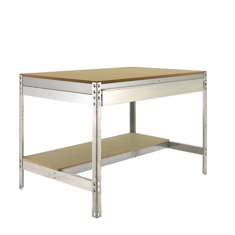 Wood Top Workbench, 84.2cm H x 91cm W x 61cm D